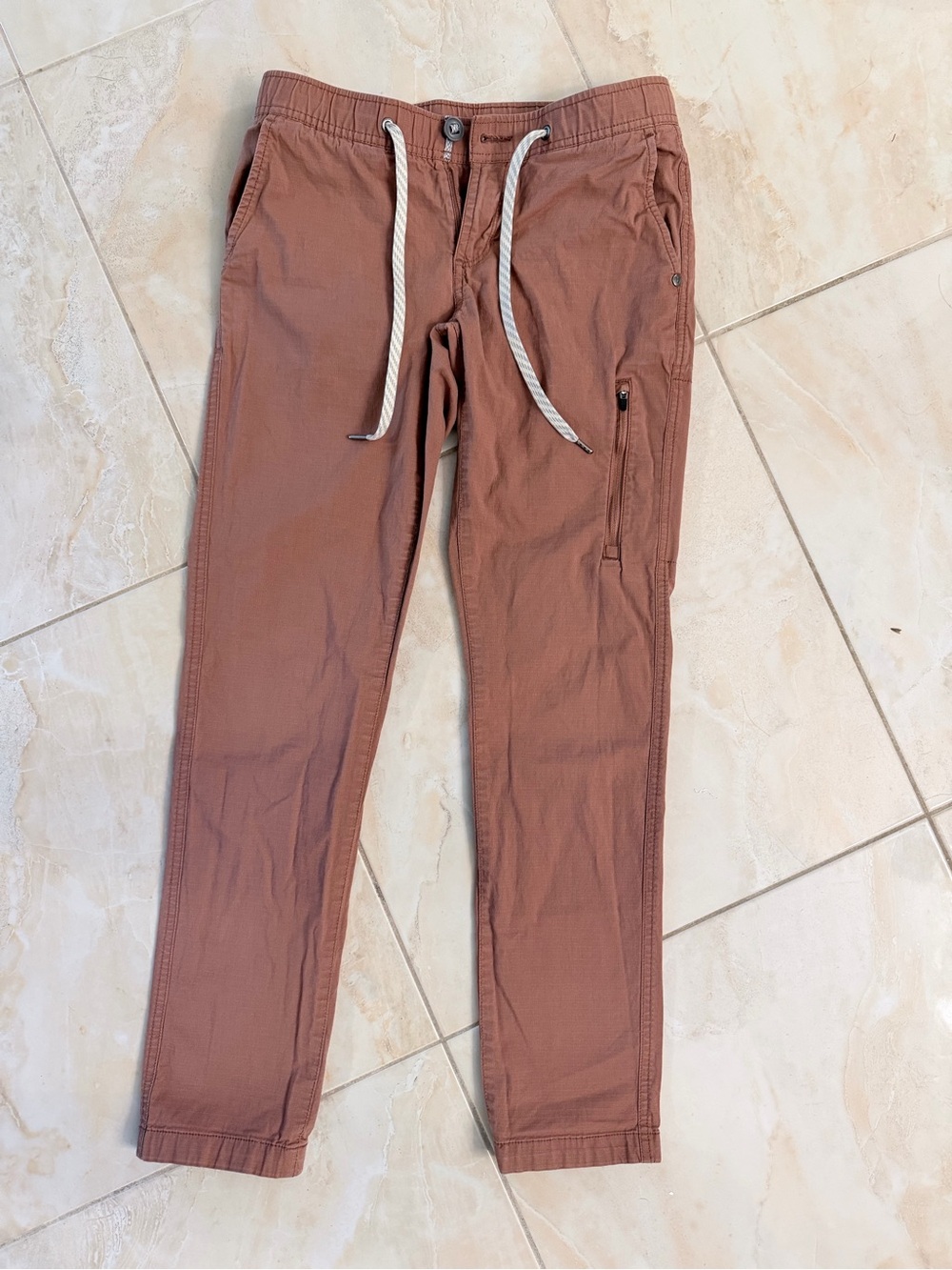 Vuori Rust Brown Drawstring Pants